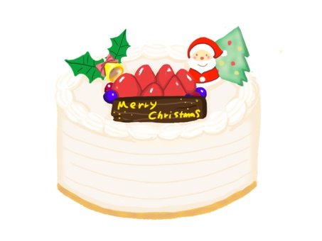 Illustration, christmas cake, christmas, december, 