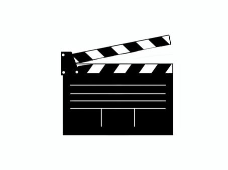 映画のカチンコ（開） カチンコ,映画,撮影,シーン,シンプル,手描き,シネマ,キネマ,映像,ドラマのイラスト素材