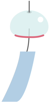 Simple illustration of a wind chime, , JPG, PNG and EPS