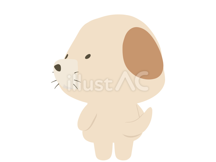 振り返る_犬 振り返る,犬,動物のイラスト素材