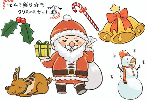 クリスマス・悪巧みサンタ クリスマス・悪巧みサンタ クリスマス,手描き,サンタクロース,悪巧み,雪だるま,トナカイ,ステッキ,アイコン,プレゼント,モミの木のイラスト素材