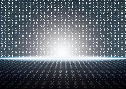 かっこいいマトリックスのデジタル空間 デジタル,サイバー,数字,マトリックス,空間,コンピューター,スタイリッシュ,光,背景のイラスト素材