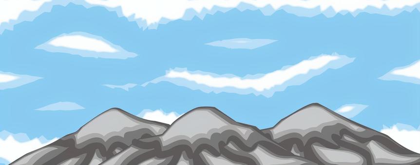 山並み岩山 山並み岩山 山並み,岩山,登山,自然,空,険しい,風景,シンプルのイラスト素材