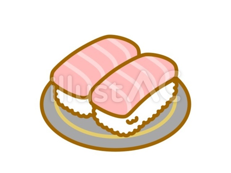 回転ずし　大トロ　黒 回転ずし,寿司,大トロのイラスト素材