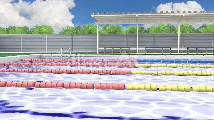 学校のプール２ プール,水泳,学校のイラスト素材