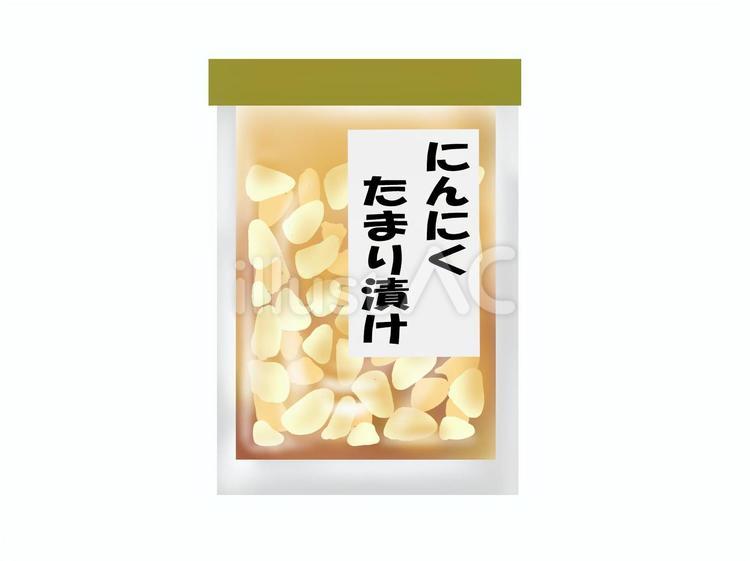 にんにくのたまり漬け にんにく,たまり漬け,醤油漬けのイラスト素材