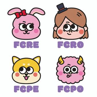 ラブタイプ診断(F×Cグループ) ラブタイプ診断(F×Cグループ) 可愛い,ポップ,イラスト,性格診断,ラブタイプ,診断,テスト,fcro,ロマンスマジシャン,fcreのイラスト素材
