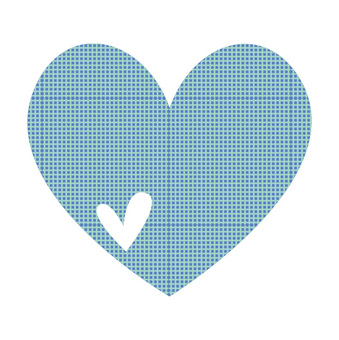 Illustration, heart, mark, blue, JPG, PNG and EPS