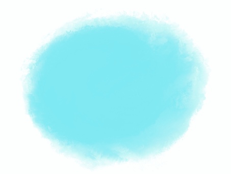 明るい水色の水彩ブラシで描かれた背景素材 抽象,背景,水色,青,円形,丸,水彩,ブラシ,にじみ,グラデーションのイラスト素材