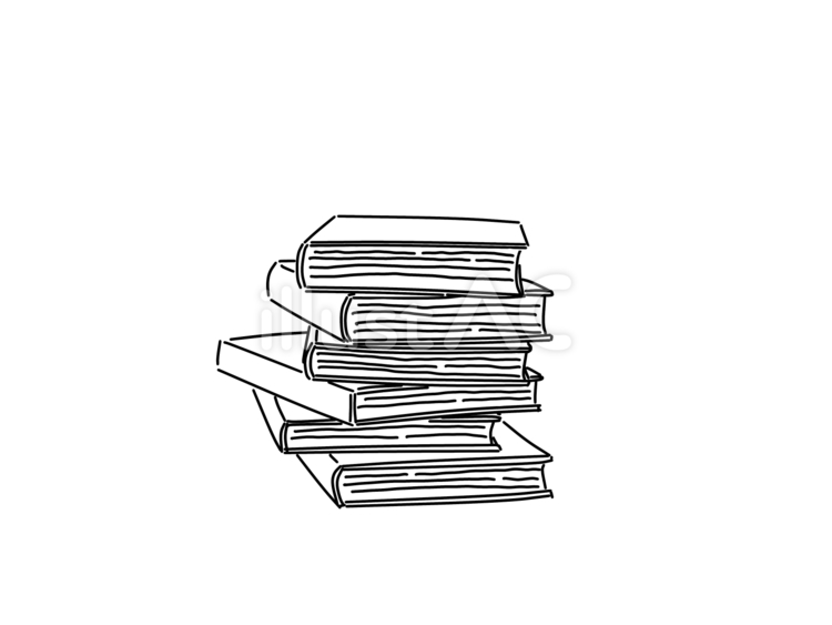 積み上げられた本 本,読書,シンプルのイラスト素材