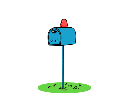Illustration, पद, मेलबॉक्स, डिब्बा, 