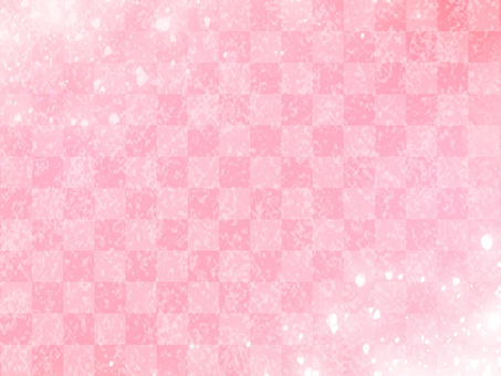 桜色（ピンク系）の市松模様きらめき背景 ピンク,桜,市松,模様,和柄,和風,光,きらめき,輝き,和紙風のイラスト素材