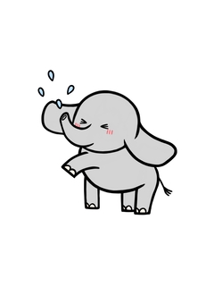 ぞうさん 遊びVer. ぞうさん 遊びVer. ぞう,可愛い,水のイラスト素材