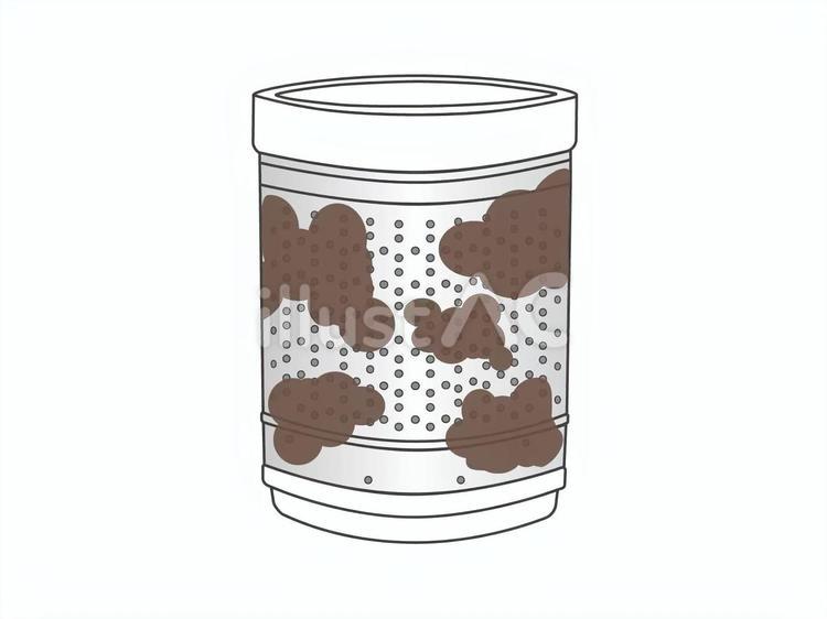 洗濯槽（洗浄前） 洗濯槽,洗濯機,クリーニングのイラスト素材