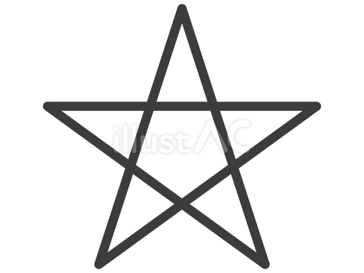 五芒星 五芒星,星,スターのイラスト素材
