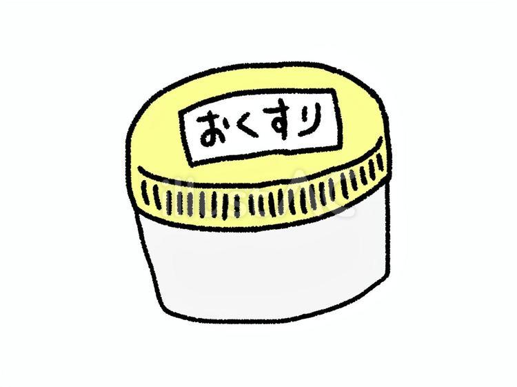 塗り薬（黄） シンプル,塗り薬,薬のイラスト素材