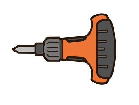 ドライバー ドライバー,プラスドライバー,道具,用具,日曜大工,分解,組み立て,解体,工具,器具のイラスト素材