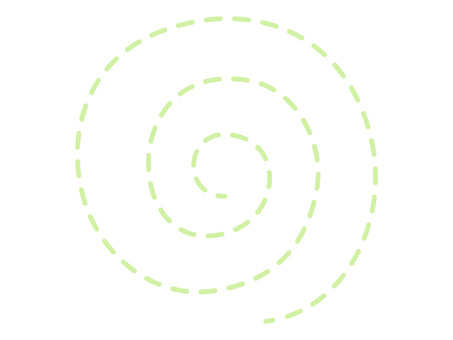 集中や回転・スパイラル・渦巻き模様 渦巻き,スパイラル,螺旋,渦,回転,集中,点線,ドット,ライン,曲線のイラスト素材