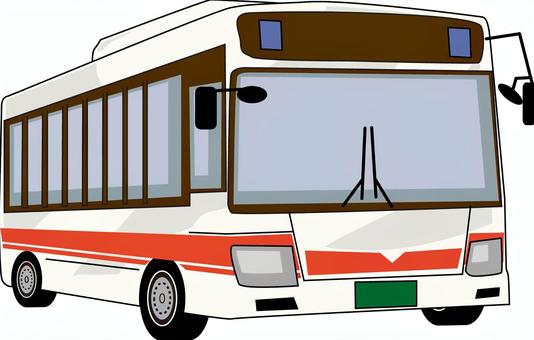 路線バス   路線バス   路線バス,ローカル,運行,走行,大型,公共交通,車体,赤,ラインのイラスト素材