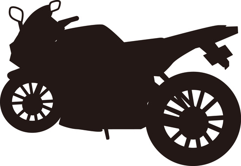 バイク バイク,大型,マシン,単車,二輪,移動,スピード,車体,シルエットのイラスト素材