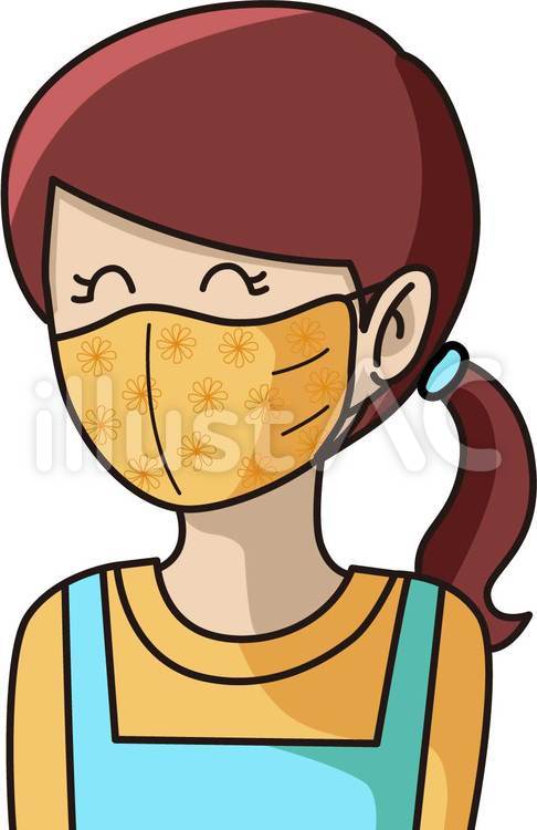 マスクをつけている笑顔の保育士イラスト No 無料イラストなら イラストac