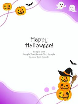 ハロウィンのフレーム、背景86 ハロウィン,背景,フレーム,シェイプ,液体シェイプ,かぼちゃ,おばけ,水彩,手描き,壁紙のイラスト素材