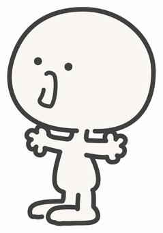 話すシンプルな人物 話すシンプルな人物 話す,説明,解説,立つ,人物,シンプル,動作,動き,イラスト,素材のイラスト素材