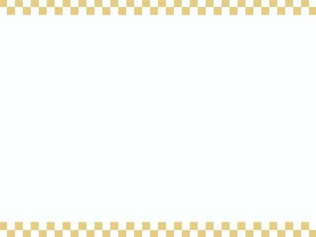 格子柄　フレーム　白×ゴールド フレーム,枠,背景,和柄,格子柄,正月,年賀状,シック,上品,シンプルのイラスト素材