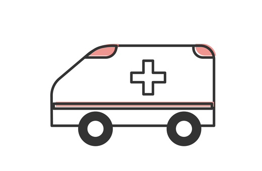 救急車アイコン 救急車,急病,アイコン,緊急,救急,車,119番,乗り物,急変,搬送のイラスト素材
