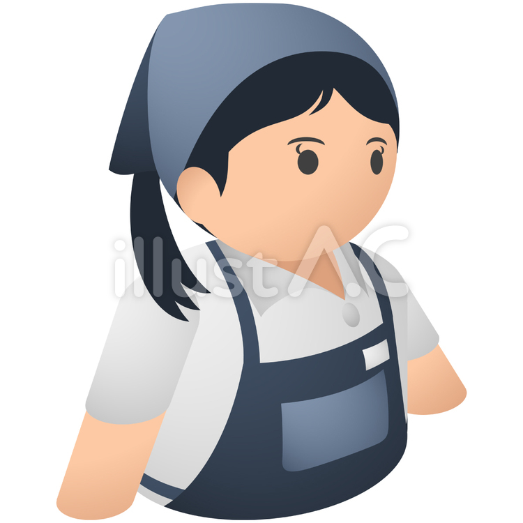 主婦 家事,妻,家内のイラスト素材
