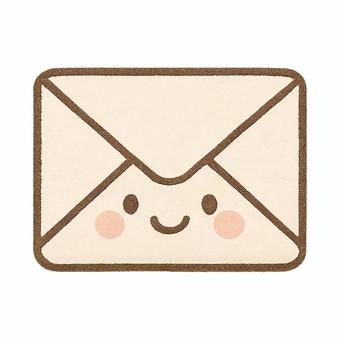 笑顔の可愛い封筒