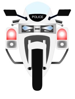 白バイ3 白バイ,交通機動隊,オートバイ,バイク,二輪車,警察,イラスト,交通安全,防犯,パトロールのイラスト素材