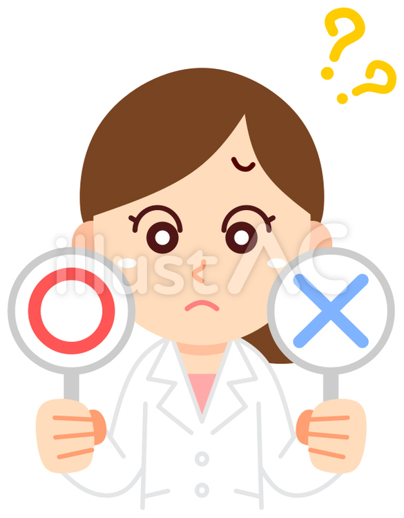 医者　女医　女性　判定（上半身） 女医,医者,白衣のイラスト素材