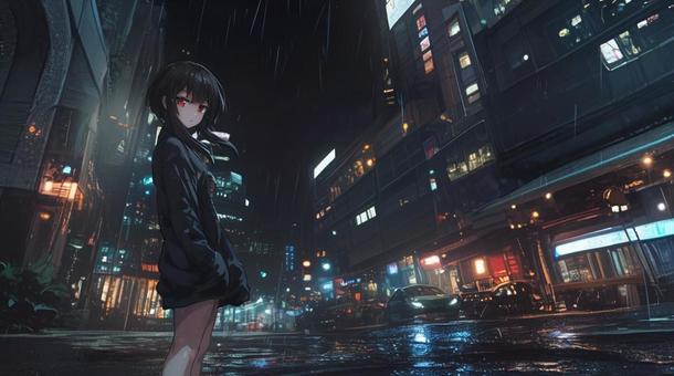 夜の黒い少女４