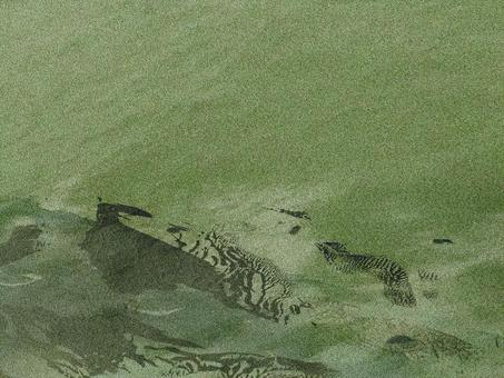 砂状ノイズののったくすみ緑の和風抽象 和風,手描き,手書き,アート,モスグリーン,緑,くすみカラー,ノイズ,砂,ざらざらのイラスト素材