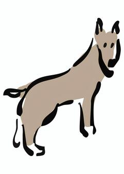 ドーベルマンのイラスト ドーベルマン,犬,かわいい,わんこ,ペット,動物,ふわふわ,シンプル,手描き風,キャラクターのイラスト素材