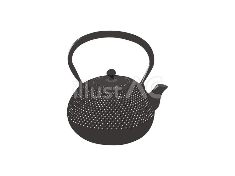 南部鉄器 南部鉄器,鉄器,鉄瓶のイラスト素材