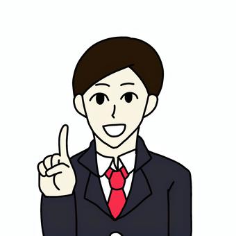 スーツの男性 男性,人物,シンプル,スーツ,ビジネス,1人,上半身のイラスト素材