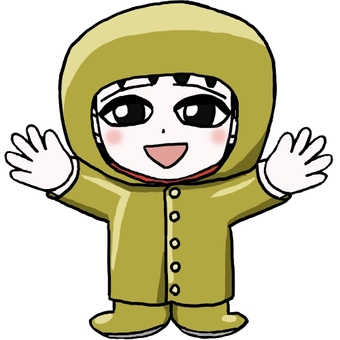 A boy wearing a yellow raincoat, JPG and PNG A boy wearing a yellow raincoat, boy, child, a child, JPG and PNG
