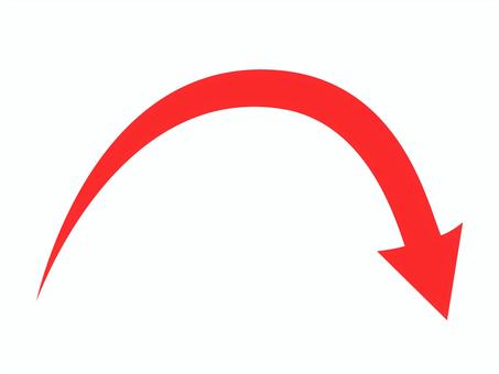 red right curve arrow, , JPG, PNG and AI