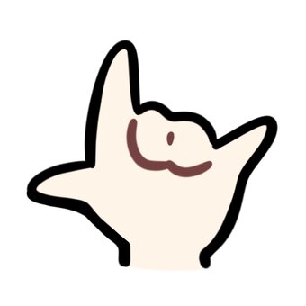 ロックサイン　ハンドサイン　手 ロックサイン,ハンドサイン,シンプル,手,指,アイコン,イラストのイラスト素材