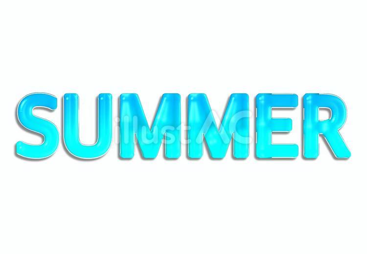 SUMMER summer,夏,英語のイラスト素材