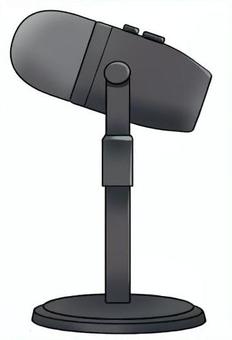Illustration, microphone, macrophone, desk top, 