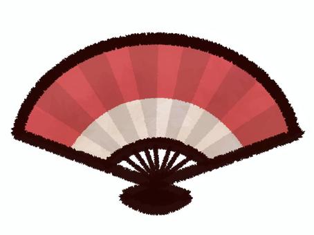 扇子のイラスト（正月・お祝い・縁起物）