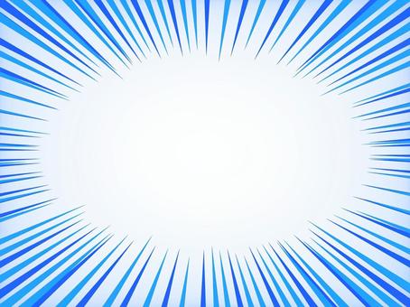 集中線背景【青】 集中線,背景,青,グラデーション,フレーム,飾り枠のイラスト素材