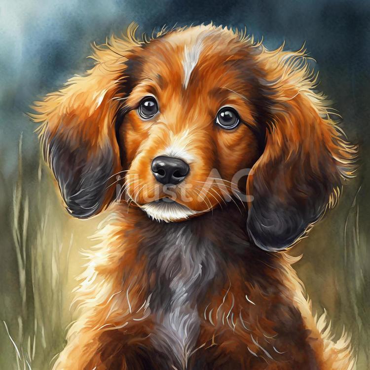 コーイケルホンディエ コーイケルホンディエ,犬,子犬のイラスト素材