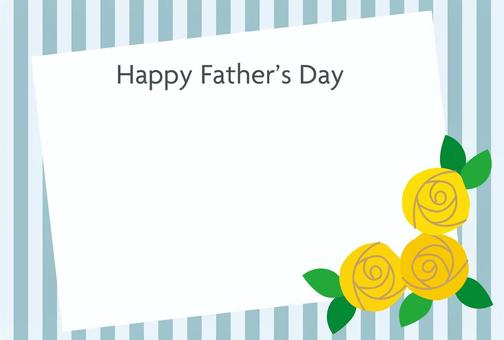 Father's Day Roses and Striped Frame 03, , JPG, PNG and EPS