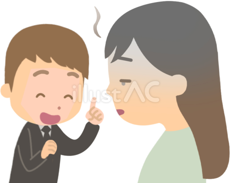 興味のない話を聞かされて目に力がない1 興味,ない,無関心のイラスト素材