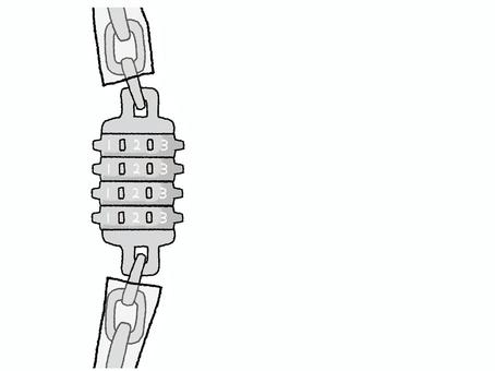 鍵 鍵,チェーン,セキュリテイ,安心,安全,お知らせ用,宣伝用,pop調,手描き,挿絵のイラスト素材