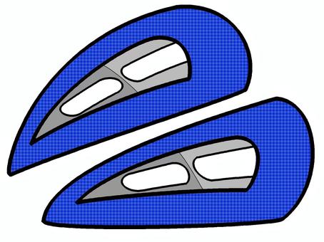 ヘアピンのアイコン『青』